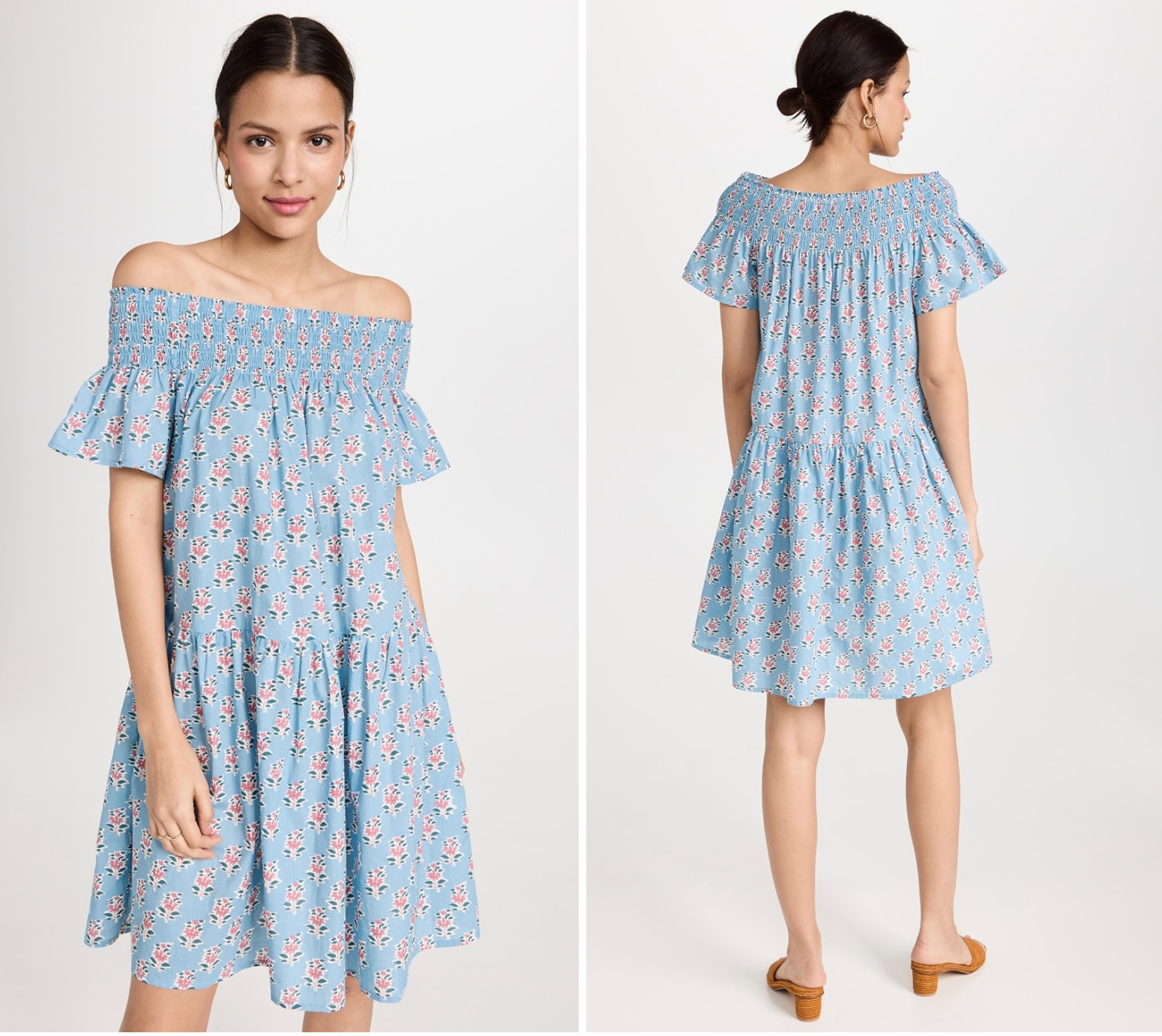Marea Dress Louise Shortie Floral Size Small Blue Pink